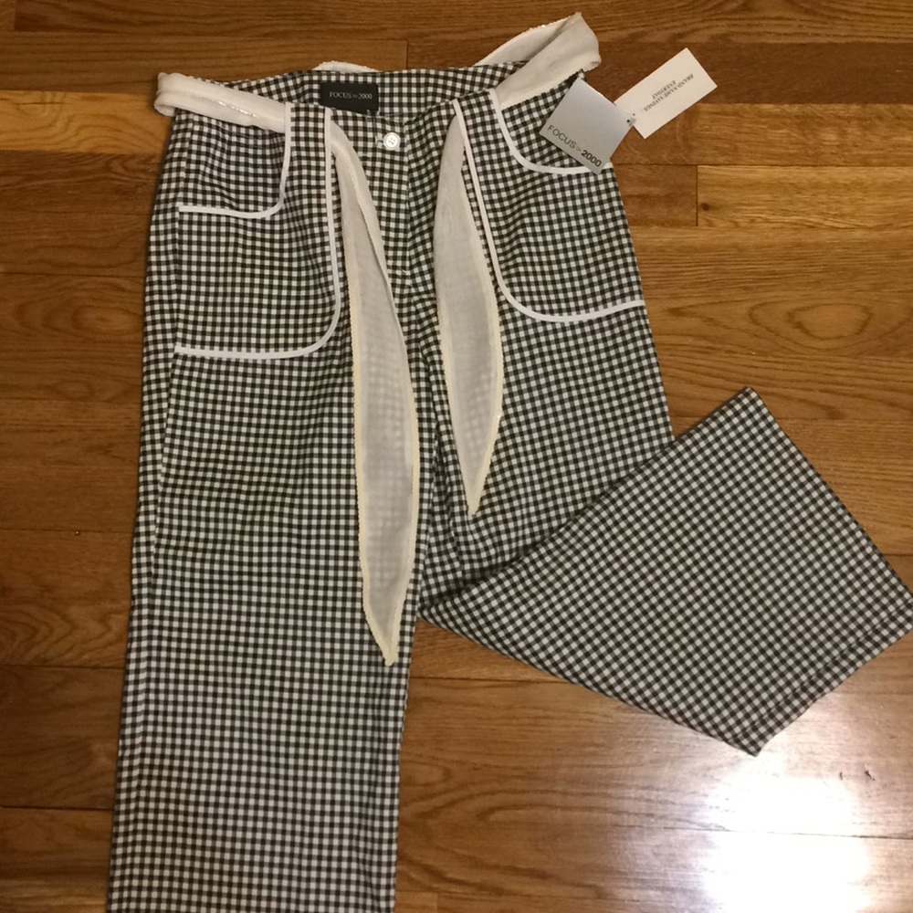Checkered stretch pants - Picture 1 of 4